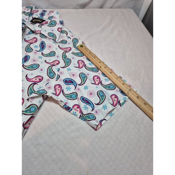 CREMIEUX PREMIUM DENIM Men's Size M Shirt Stretch White Paisley Multi  (57) - Picture 10 of 11